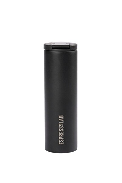 Espressolab Paslanmaz Çelik Siyah Uzun Termos 480 ml No:50