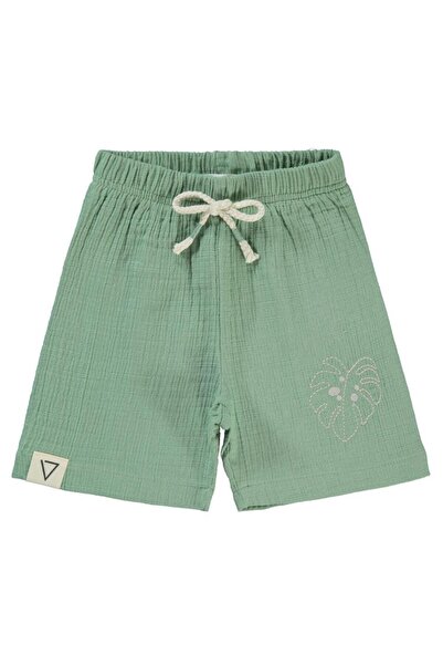 Civil Boys Leaf Embroidered 2-5 Years Old Capri - Khaki5-6 Years Old