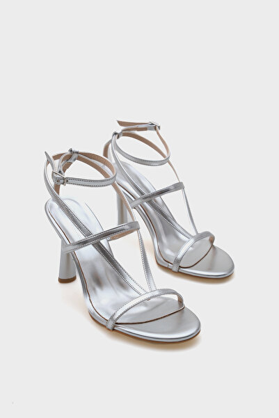 Capone Outfitters Sandale de damă cu toc înalt cu bretele cu vârf rotund Ella