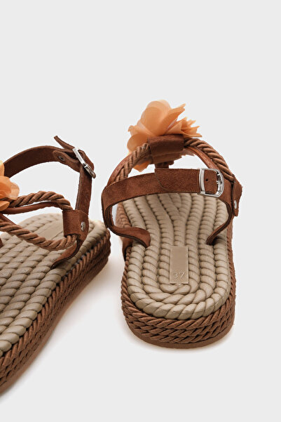 Capone Outfitters Cornelia Straw Flip Flops Floral Women's Sandals