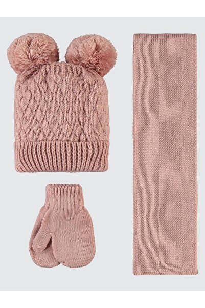 Civil Baby 6-24 Months Scarf Beanie Gloves Set - Powder Standard