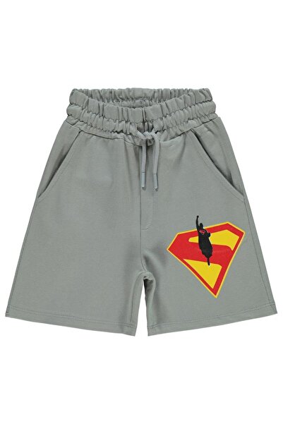 Superman Süperman Logolu 2-5 Yaş Kapri - Gri3-4 Yaş
