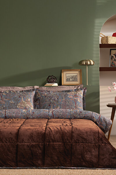 Puffy Danish Double Threefy Sleeping Set - Brown