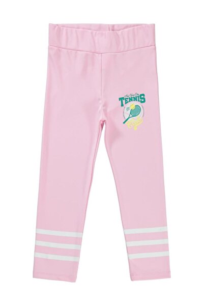 Civil Girls Tenis Baskılı 10-13 Yaş Tayt - Pembe 11-12 Yaş