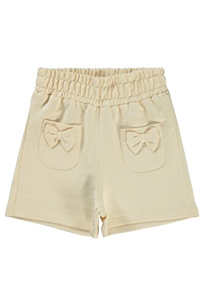 Civil Girls Fiyonklu 2-5 Yaş Şort - Bej 3-4 Yaş