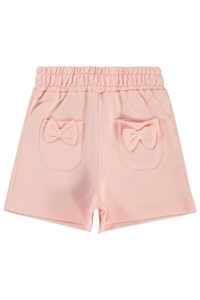 Civil Girls Pantaloni scurți cu fundiță pentru 2-5 ani - Pudra pentru 2-3 ani