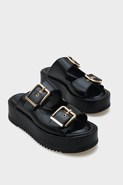 Capone Outfitters Дамски чехли Marley с двоен катарама и клин