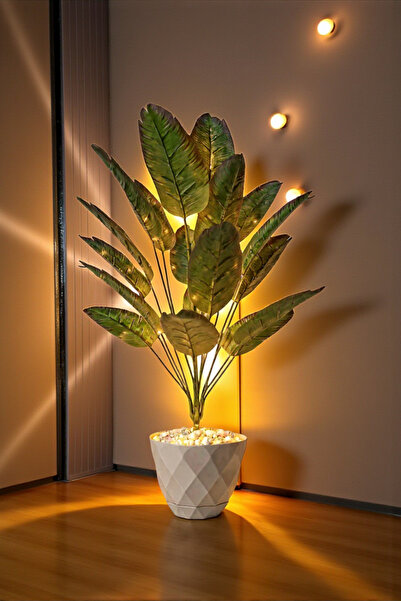 SY Vista Yapay Starliçe - LEDLİ - Doğal Görünümlü Starliçe - 18 Yapraklı - LEDLİ