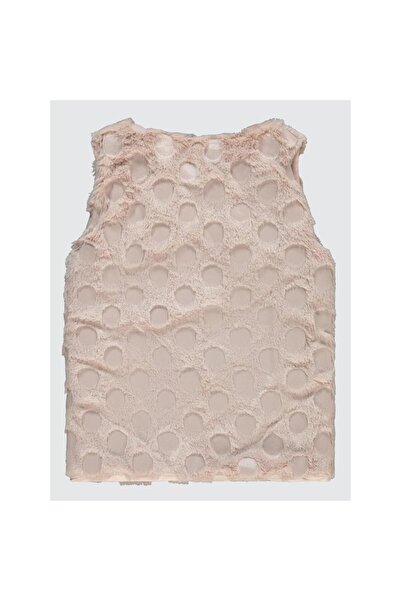 Civil Girls Plush 6-9 Years Old Vest - Powder8-9 Years Old