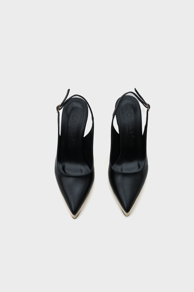 Capone Outfitters Dámské boty na vysokém podpatku Risa s otevřenou špičkou