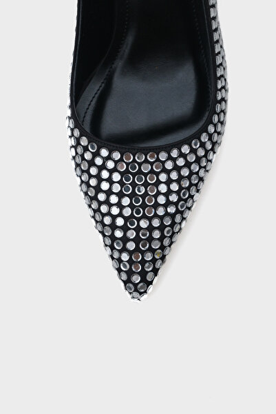 Capone Outfitters Reta Середньокаблучні жіночі елегантні туфлі з камінням та металевим каблуком