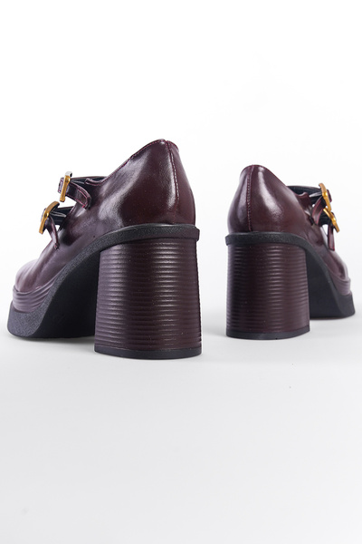 Capone Outfitters Dámské boty Mary Jane – vysoká podešev a přezka