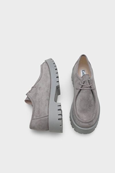 Capone Outfitters Shelly Trak Tabanlı Süet Kadın Loafer Ayakkabı