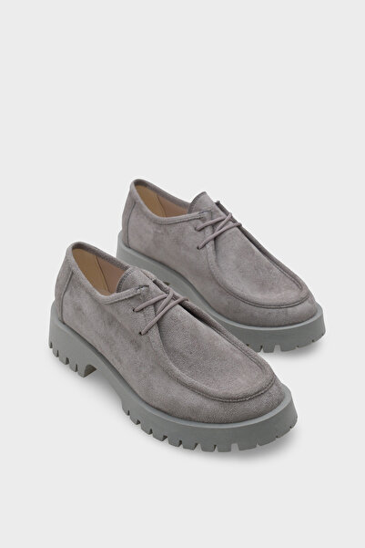 Capone Outfitters Shelly Trak Tabanlı Süet Kadın Loafer Ayakkabı