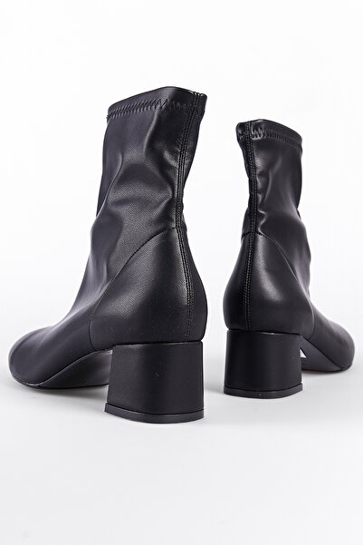 Capone Outfitters Dámské strečové kozačky na středním podpatku s kulatou špičkou