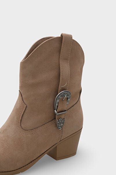 Capone Outfitters Zane Süet Çekmeli Kadın Kovboy Bot