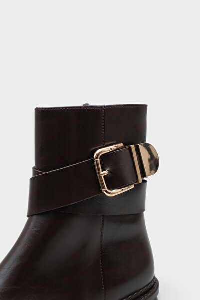 Capone Outfitters Giselle Trak Tabanlı Metal Tokalı Yandan Fermuarlı Kadın Uzun Bot