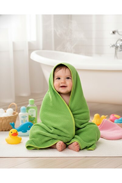 Alpar Tekstil قماط منشفة حمام ناعم من القطن 100% لحديثي الولادة/الرضع 80x80 س...