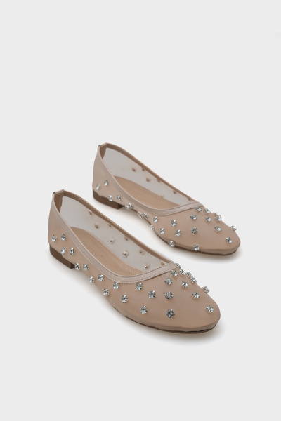 Capone Outfitters Aura Stone Mesh női balerinák