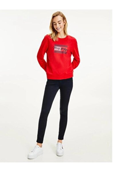 Tommy Hilfiger Organıc Cotton Sıgnature Logo Sweatshırt