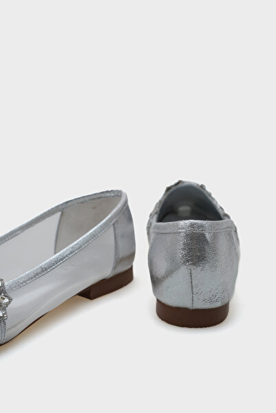 Capone Outfitters Aida Sivri Burunlu Fileli Taşlı Kadın Babet