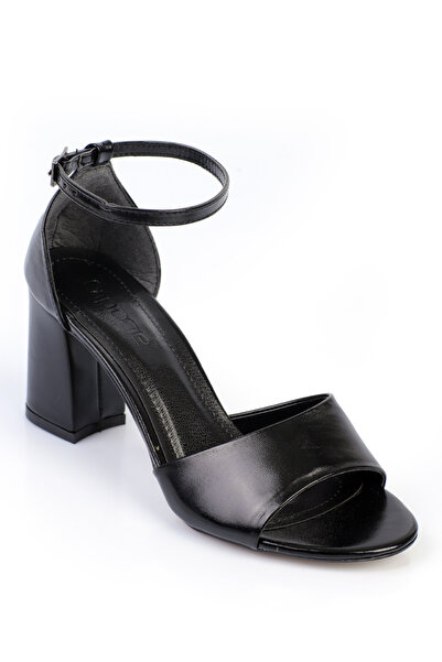 Capone Outfitters Sandale de damă cu toc mediu cu vârf rotund