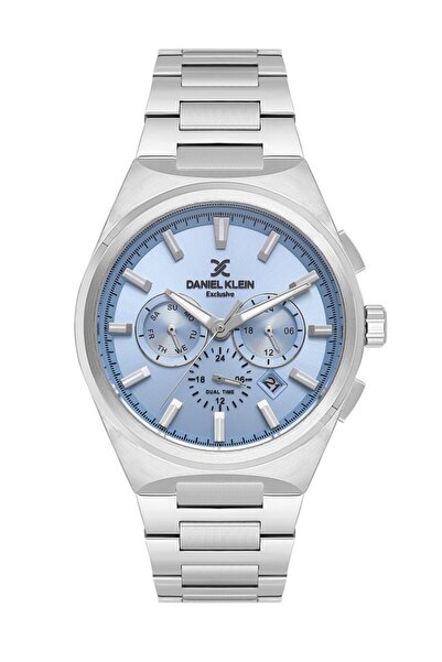 Daniel Klein Dk.1.14069-3 Exclusive Functions Active Steel Plating Metallic Color Men's Wristwatch