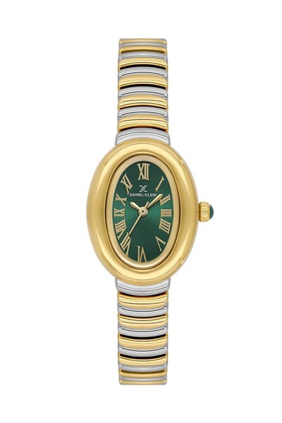 Daniel Klein DK.3.10056-4 Oval Kadran Metal Kordon Metal Kasa 3 ATM Suya Dayanıklı Metali-Altın Renk