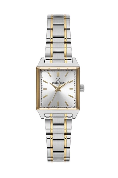 Daniel Klein Dke.1.10816-5 Square Dial Metal Case Metal Band Metallic-Gold Color Women Wristwatch