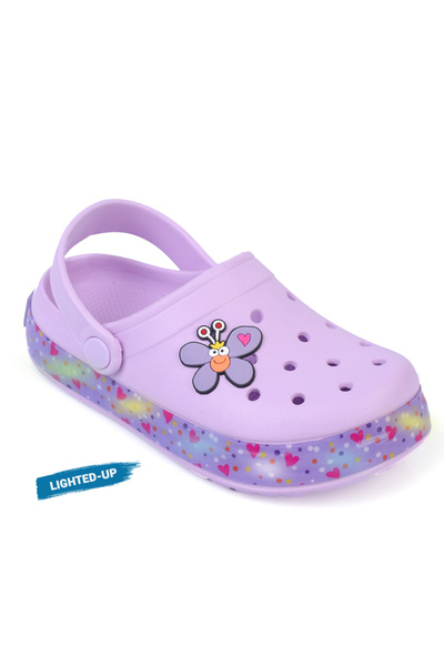 Capone Outfitters Led Lighted Children's Sandals with Cute Butterfly Design