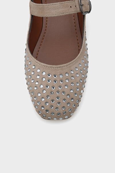 Capone Outfitters Stone részletes csatos női Mary Jane balerinák