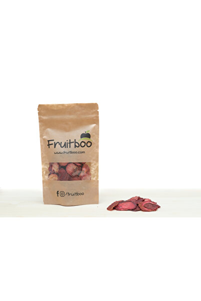 Fruitboo Çilek Kurusu- %100 Doğal Yollarla Kurutulmuş Çıtır Meyve -Kurutulmuş...