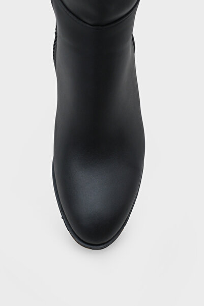 Capone Outfitters Cathrine Oval Burunlu Yandan Fermuarlı Topuklu Kadın Çizme