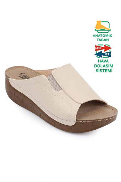 Capone Outfitters Ανατομικές μαλακές άνετες παντόφλες Mother με σφήνα τακούνι