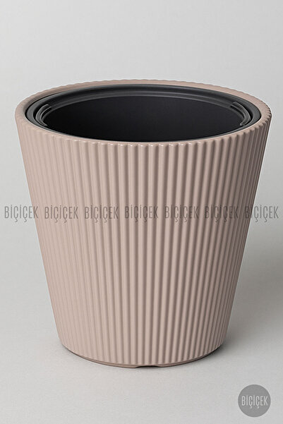 BİÇİÇEK LUNA Saksı 37 CM ve İç Kova Dahil