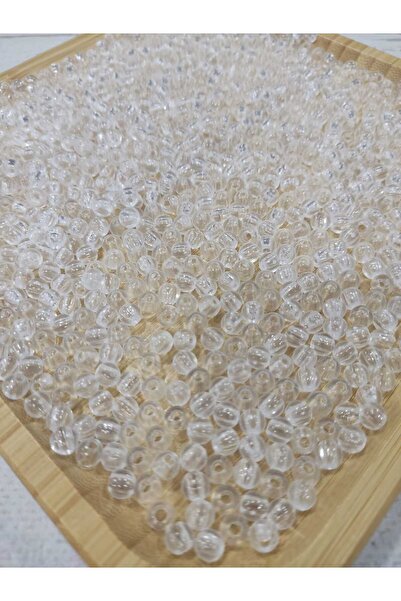 miraylahobi Şeffaf Yuvarlak Kiraz Boncuk 6 mm 25 gr (260 Adet)