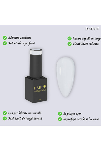 BABUF Baza Rubber | Albul Perfect | RB 23 | 15 ml