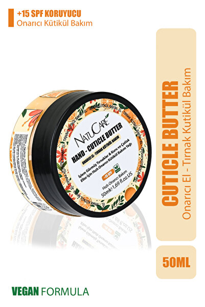 NatuCare Hand & Cuticle Butter El-tırnak Hızlı Onarıcı Bakım Yağı 50gr.