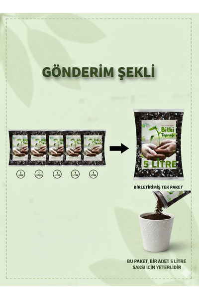 Plant Home Power Mix 1 Litre  Salon Bitkileri Çiçek Toprağı – Böcek Sinek Yapmayan İthal Karışım