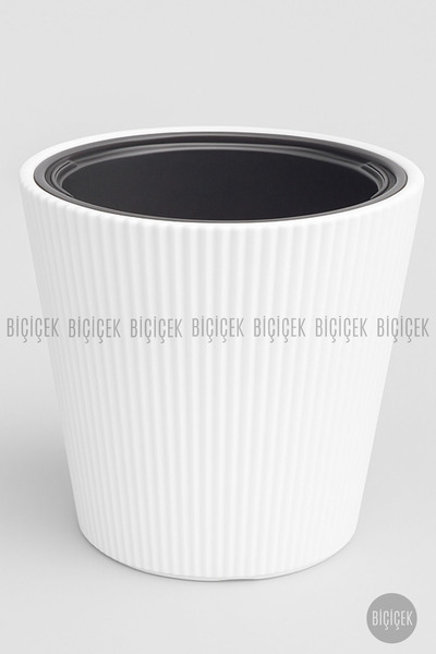 BİÇİÇEK LUNA Saksı 37 CM ve İç Kova Dahil