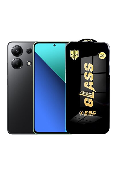 Flippy Protector de ecran pentru Xiaomi Redmi 13, Flippy, sticlă securizată ESD, margini negre, rezistentă la zgârieturi, Un