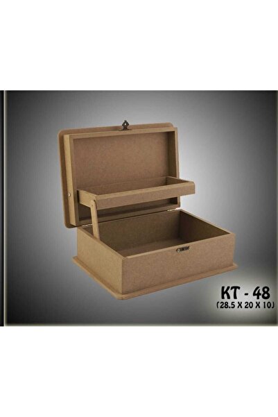 SEKAY AHŞAP Ahşap- Boyanabilir- Klipsli Asansörlü Takı-makyaj-aksesuar-orta b...