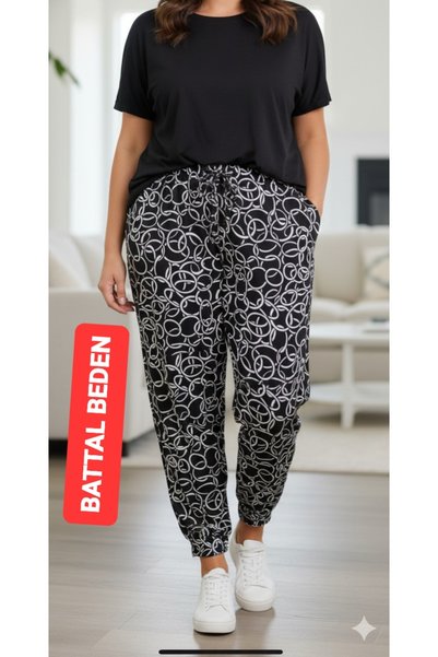 BOYA MODA BÜYÜK BATTAL BEDEN EŞOFMAN ALTI PANTOLON PİJAMA TAYT