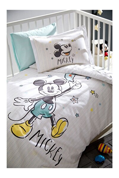 Özdilek Özdilek Mickey Good Night Licensed Disney Ranforce Baby Duvet Cover Set