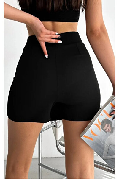EmcyFiora Crep Etek Short Şık Tasarım
