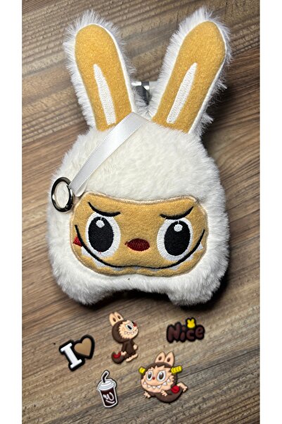 Plankton Tasarım سلسلة مفاتيح لابوبو القطيفة (15 سم * 20 سم) ومجموعة ملصقات