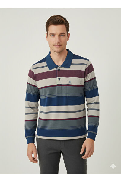 güncüoğlu Tricou polo cu buzunare, mâneci cu nervuri, partea inferioară simpl...