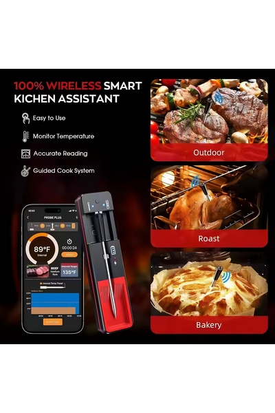 OEM Termometru wireless, termometru Bluetooth pentru carne cu monitorizare prin aplicație mobilă