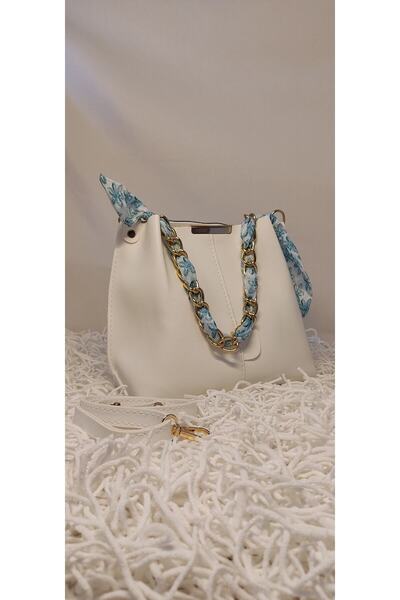 Z&HA Accessory BEYAZ Жіноча сумка з ланцюжком, аксесуарами, м'якою шкірою, 3 відділеннями, ручками та ременем через плече