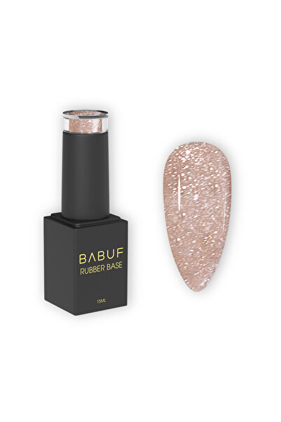 BABUF Baze Rubber Glitter Baza Rubber | Dusty Diamond | RBG 1 | 15 ml